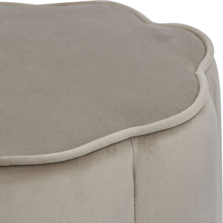 Libra Interiors Scallop Footstool – Taupe