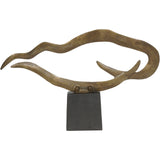Libra Interiors Small Isla Sculpture – Brass Aluminium