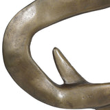 Libra Interiors Small Isla Sculpture – Brass Aluminium