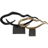 Libra Interiors Small Isla Sculpture – Brass Aluminium