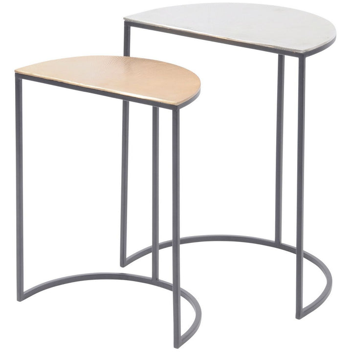 Libra Interiors Starburst Side Table – Set of 2