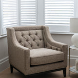 Libra Interiors Theodore Armchair – Dark Taupe