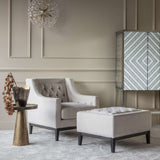 Libra Interiors Theodore Armchair – Ivory Fabric