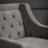 Libra Interiors Theodore Armchair – Warm Grey Fabric