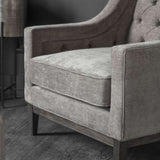 Libra Interiors Theodore Armchair – Warm Grey Fabric