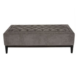 Libra Interiors Theodore Ottoman – Warm Grey Fabric