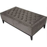 Libra Interiors Theodore Ottoman – Warm Grey Fabric