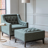 Libra Interiors Theodore Stool – Forest Green