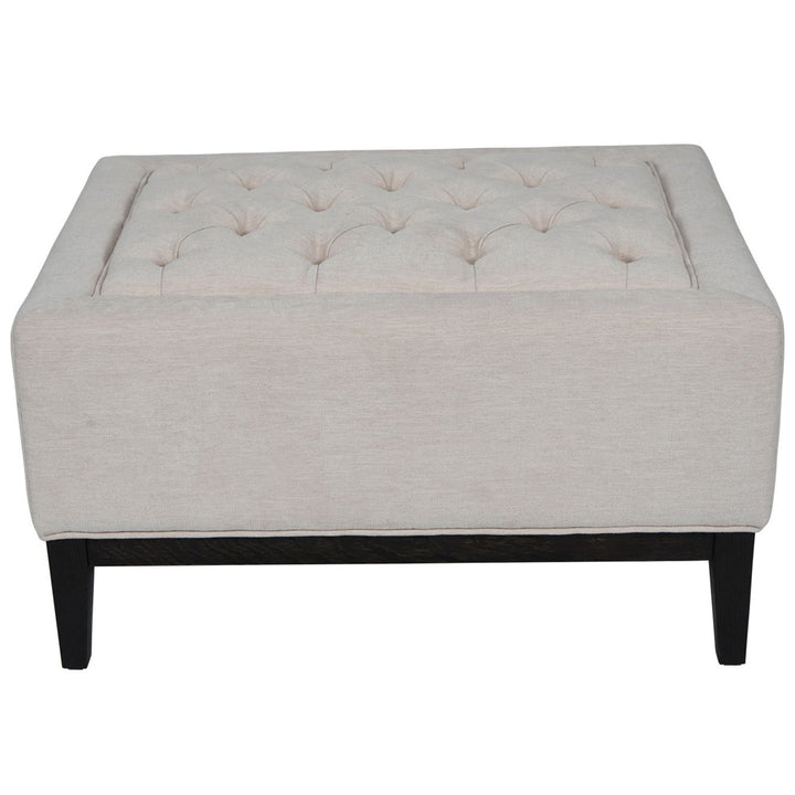 Libra Interiors Theodore Stool – Ivory Fabric