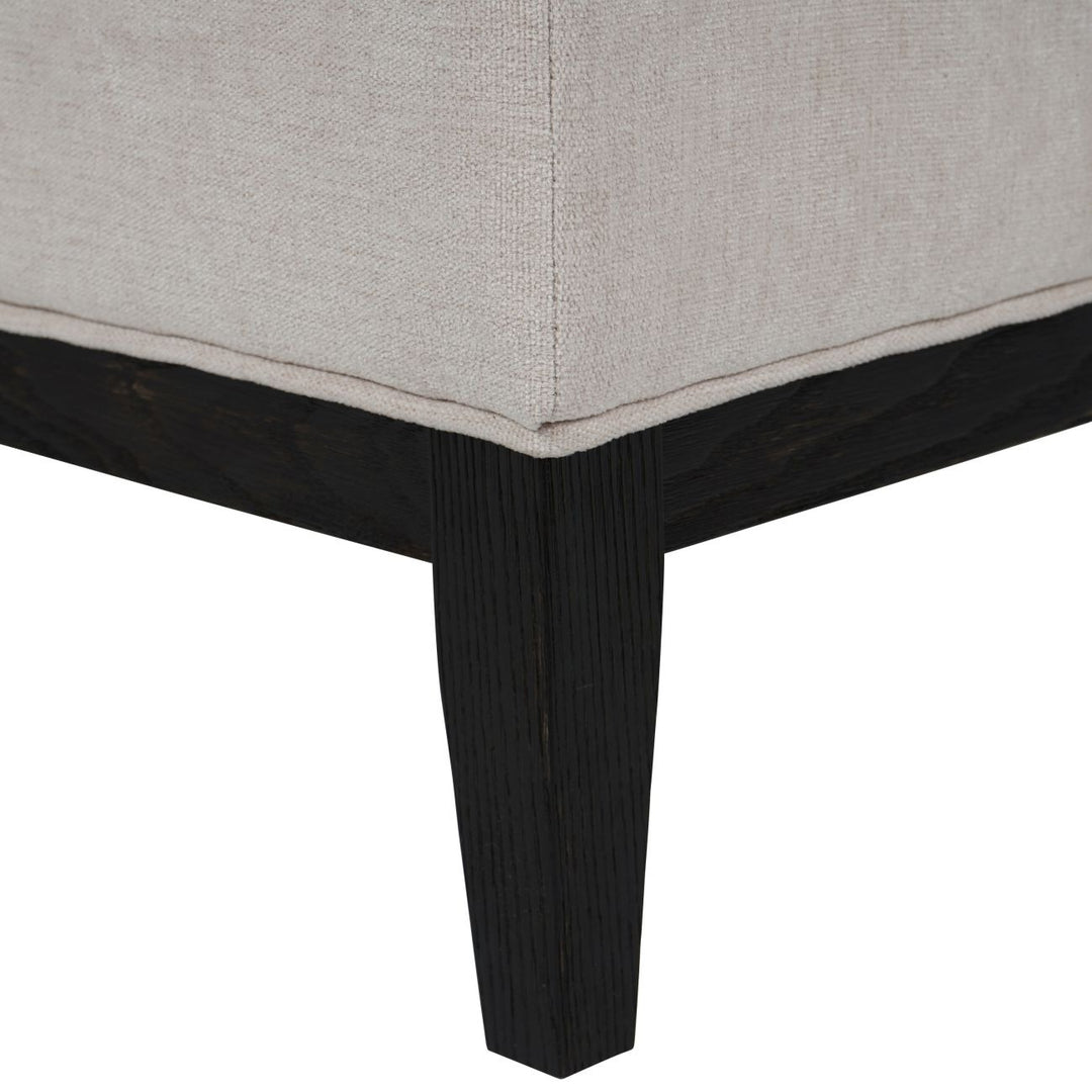 Libra Interiors Theodore Stool – Ivory Fabric