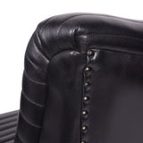 Libra Interiors Trinity Occasional Chair – Charcoal Leather
