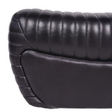 Libra Interiors Trinity Occasional Chair – Charcoal Leather