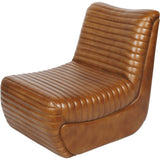 Libra Interiors Trinity Occasional Chair – Cognac Brown Leather