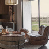 Libra Interiors Trinity Occasional Chair – Cognac Brown Leather