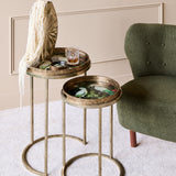Libra Interiors Tropical Birds Side Tray Tables - Set of 2