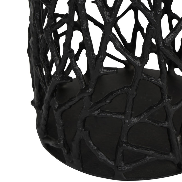 Libra Interiors Twig Sculpture Floor Vase – Black