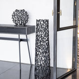 Libra Interiors Twig Sculpture Floor Vase – Black