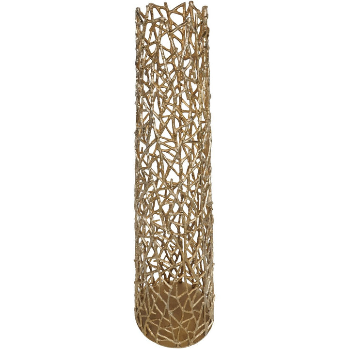 Libra Interiors Twig Sculpture Floor Vase – Gold