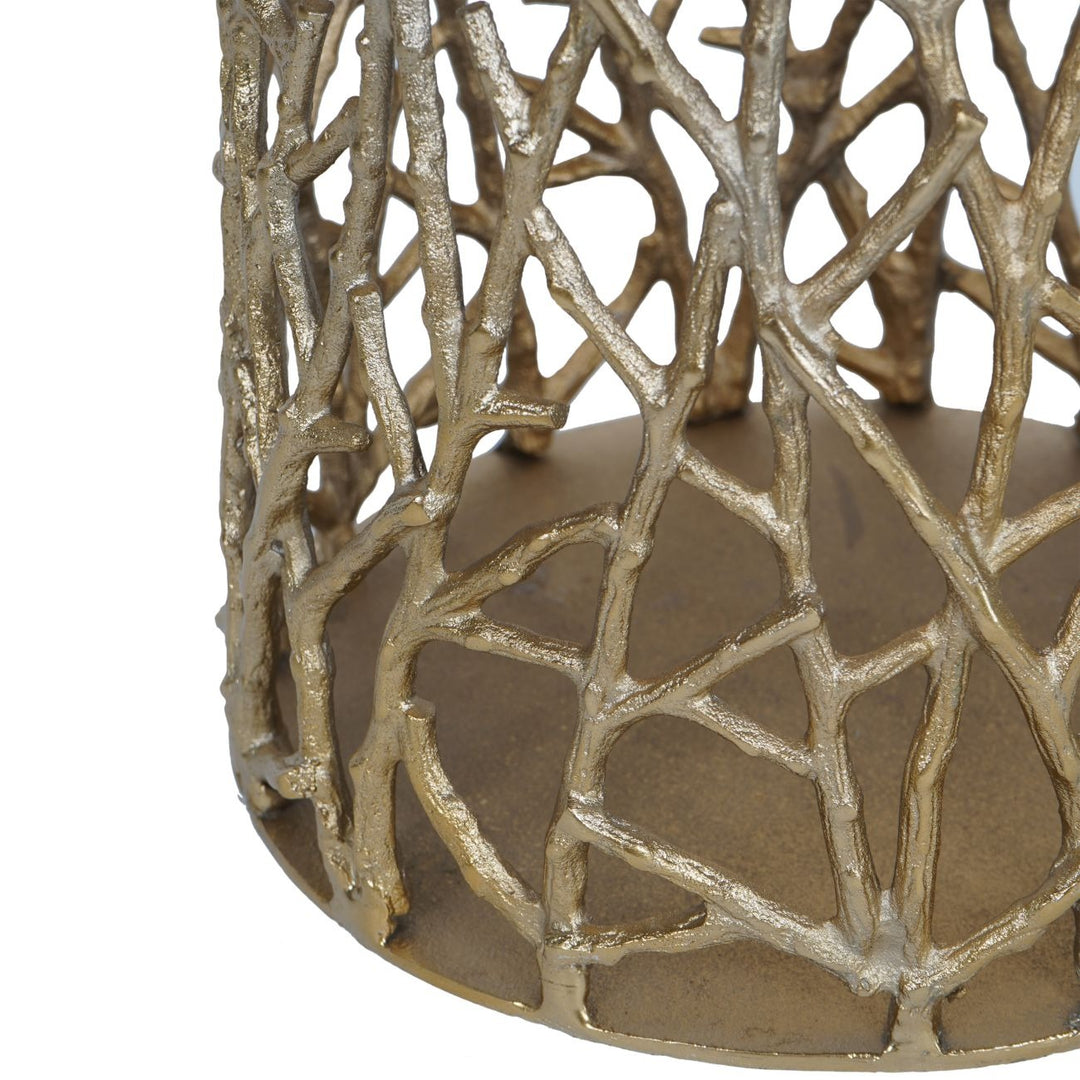 Libra Interiors Twig Sculpture Floor Vase – Gold