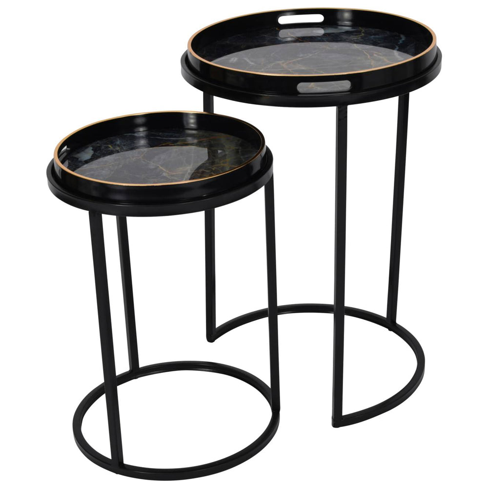 Libra Interiors Vesuvius Side Tray Tables