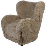 Libra Interiors Wallace Armchair – Faux Sheepskin