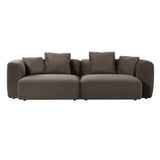Libra Interiors Wicklow 2-Seater Sofa – Brown Velvet