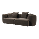 Libra Interiors Wicklow 2-Seater Sofa – Brown Velvet