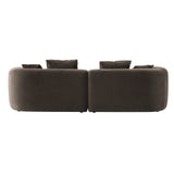 Libra Interiors Wicklow 2-Seater Sofa – Brown Velvet