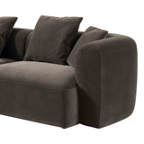Libra Interiors Wicklow 2-Seater Sofa – Brown Velvet