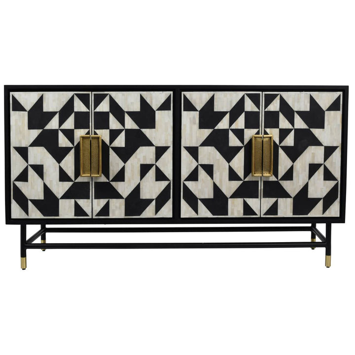 Libra Interiors Wolseley Bone Inlay Buffet Cabinet – 4 Doors