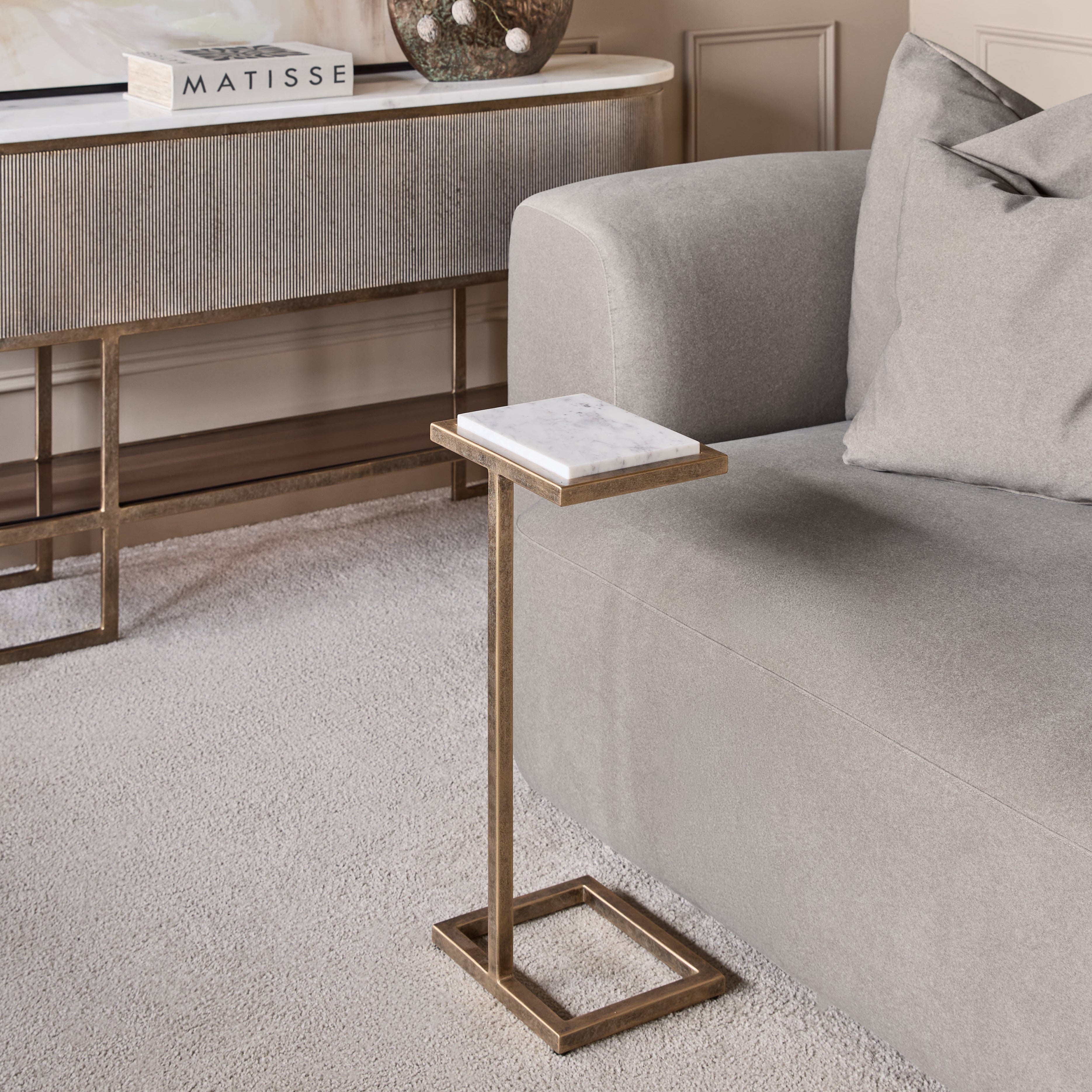 Libra Interiors Alicia Accent Table – Banswara Marble