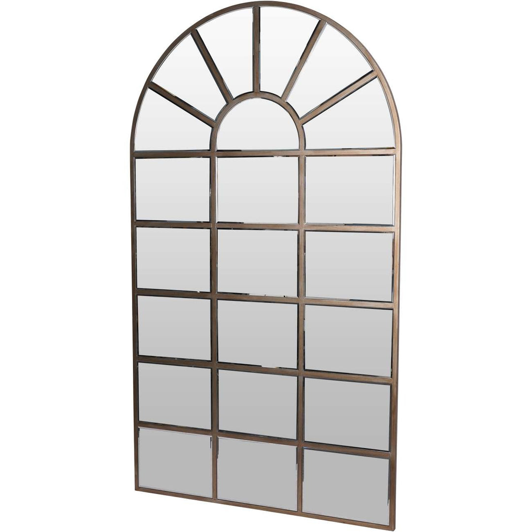 Libra Interiors Blakely Arched Floor Mirror – Antique Gold