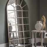 Libra Interiors Blakely Arched Floor Mirror – Antique Gold