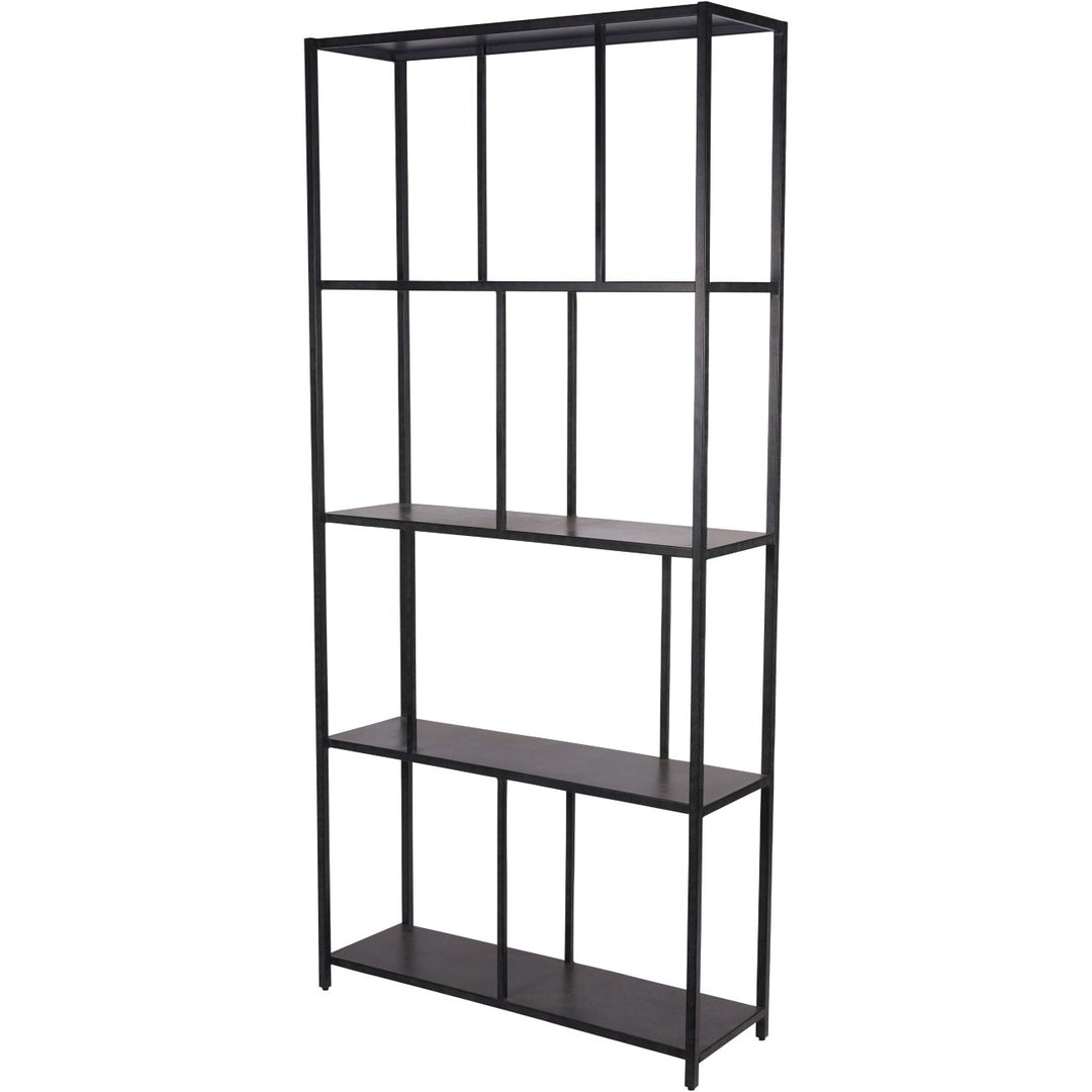 Libra Interiors Brooks Shelving Unit – Mottled Black