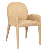 Libra Interiors Eska Carver Dining Chair – Wheat Beige