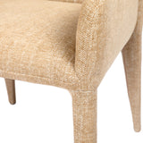 Libra Interiors Eska Carver Dining Chair – Wheat Beige