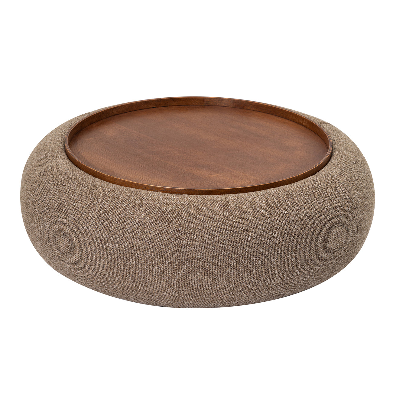 Libra Interiors Gensen Ottoman – Large – Coffee