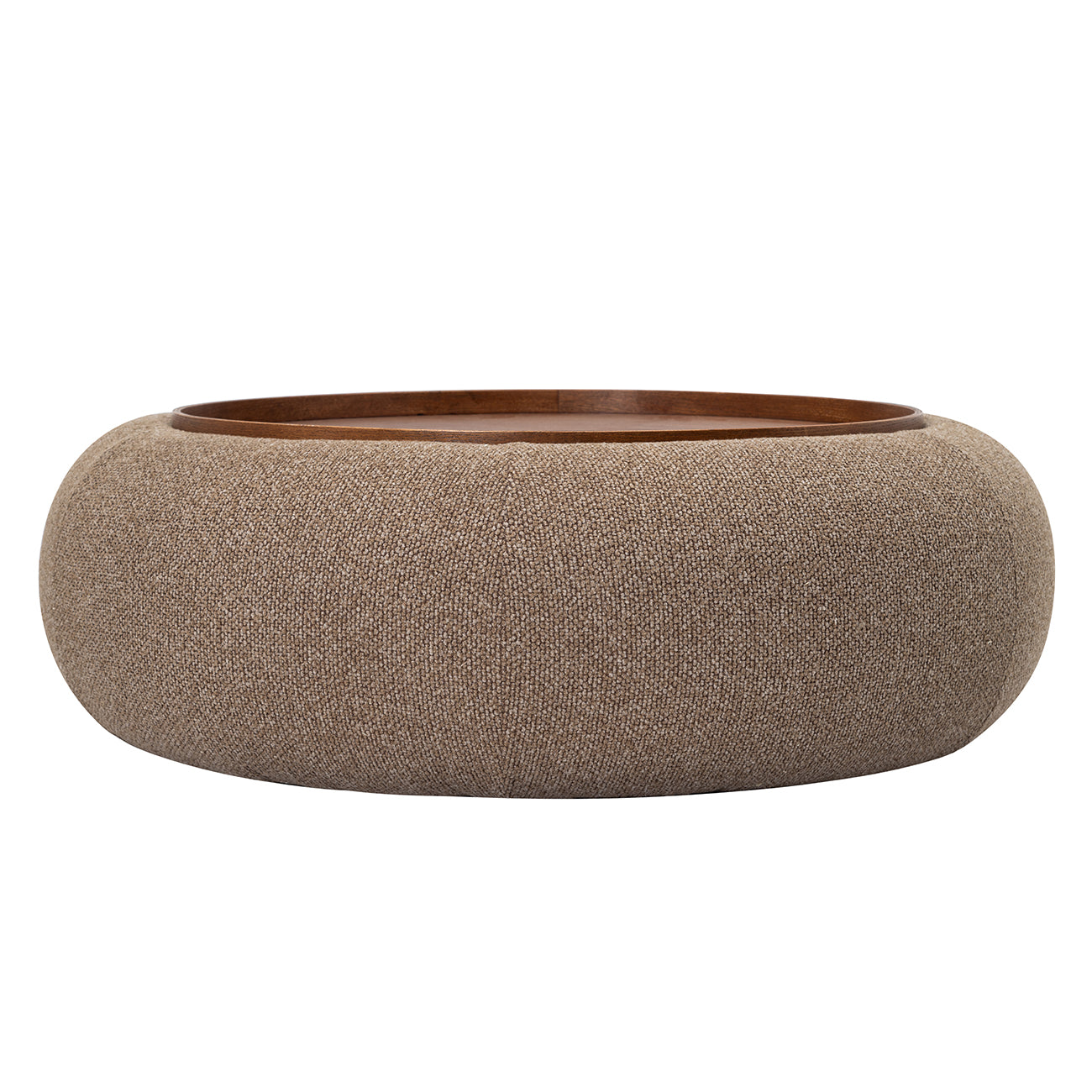 Libra Interiors Gensen Ottoman – Large – Coffee