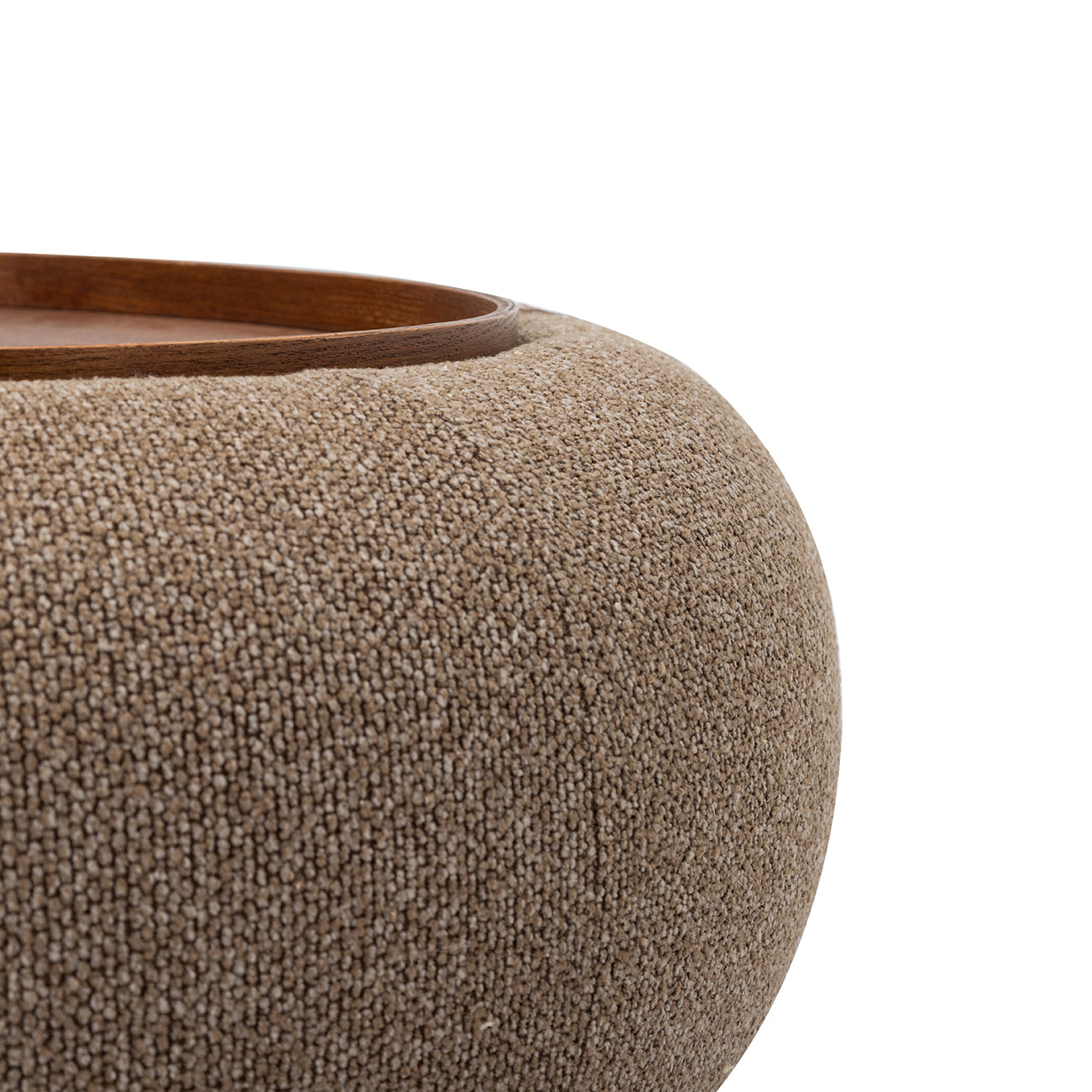 Libra Interiors Gensen Ottoman – Large – Coffee