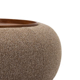 Libra Interiors Gensen Ottoman – Large – Coffee