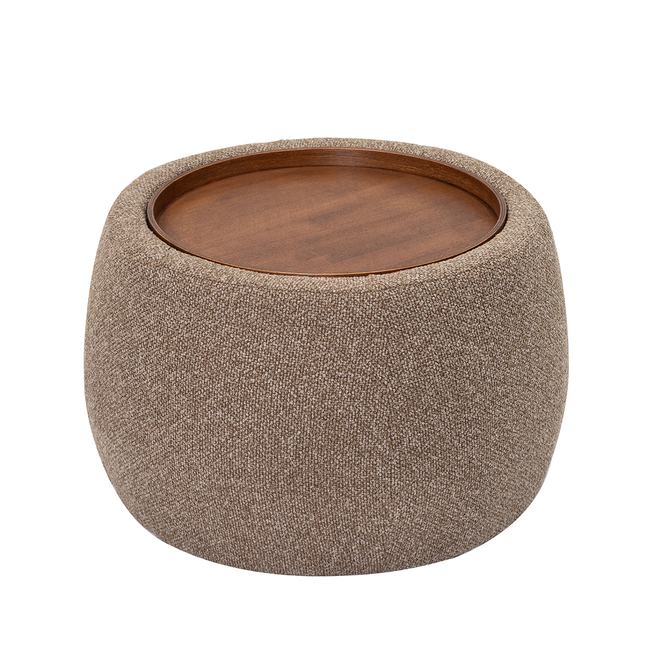 Libra Interiors Gensen Ottoman – Small – Coffee