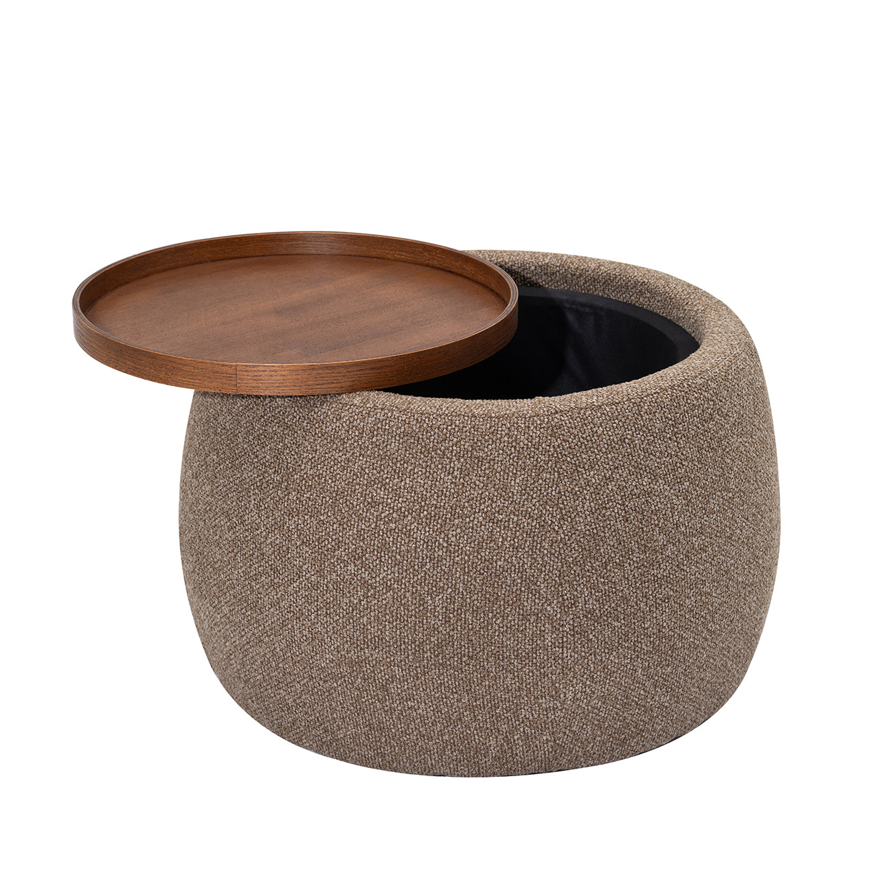 Libra Interiors Gensen Ottoman – Small – Coffee