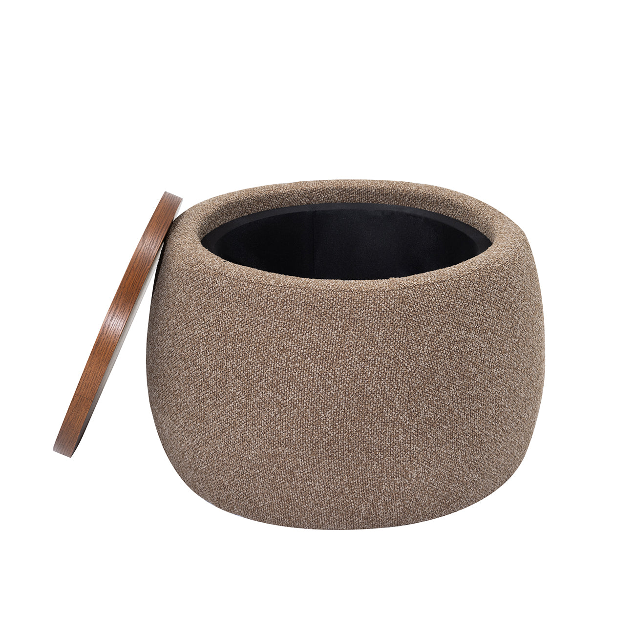 Libra Interiors Gensen Ottoman – Small – Coffee