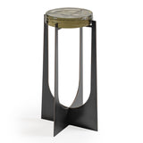 Libra Interiors Glenthorpe Brick Glass Accent Table