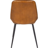 Libra Interiors Pembroke Chair in Cognac Brown – Set of 2