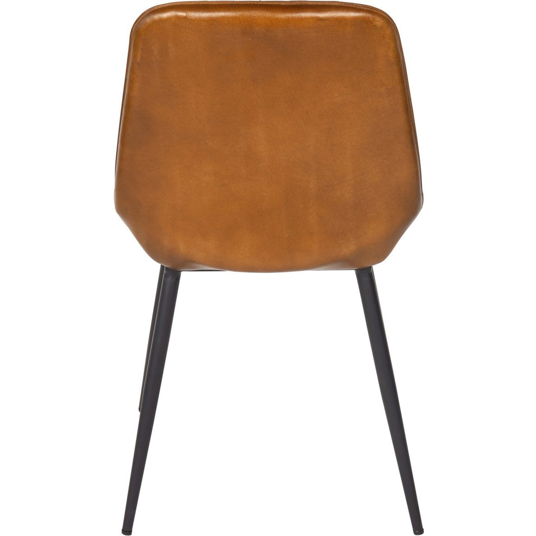 Libra Interiors Pembroke Chair in Cognac Brown – Set of 2