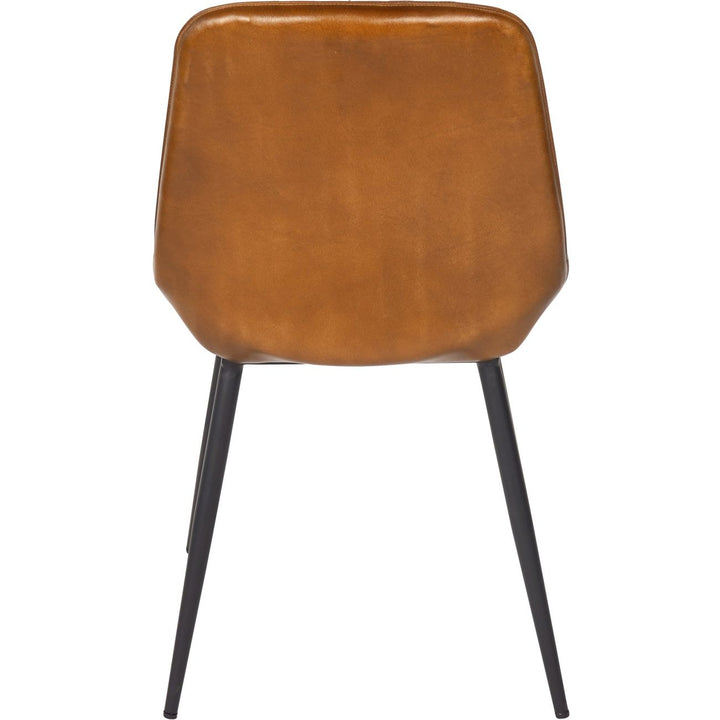 Libra Interiors Pembroke Chair in Cognac Brown – Set of 2