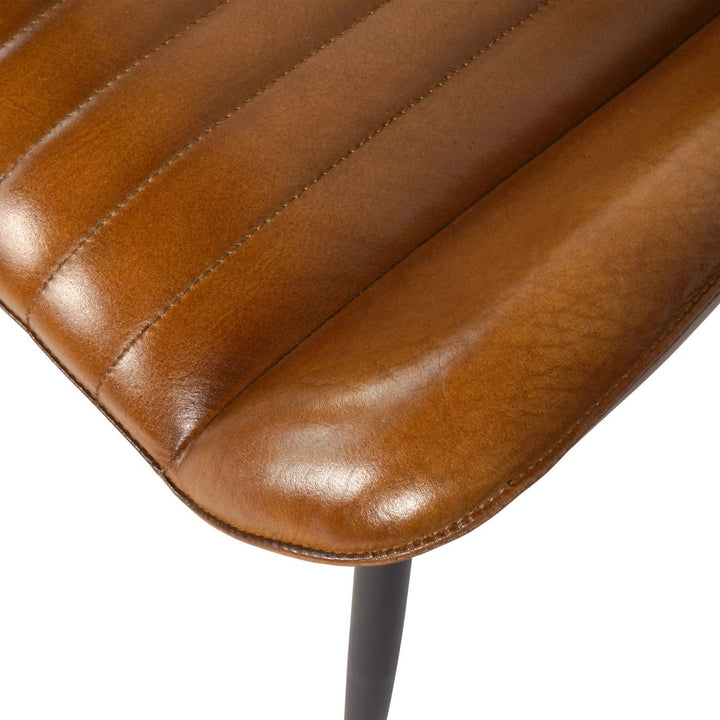 Libra Interiors Pembroke Chair in Cognac Brown – Set of 2