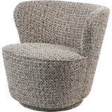 Libra Interiors Roehampton Swivel Chair – Mocha
