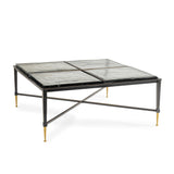 Libra Interiors Stella Square Glass Coffee Table